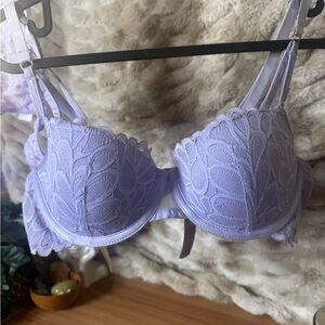 Lavender Lilac Lace Savage X Fenty Underwire Bra